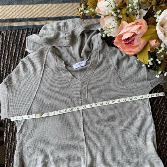 JULIANA’S | Knit Pullover V Neck Hoodie Sweater - Picture 13 of 14